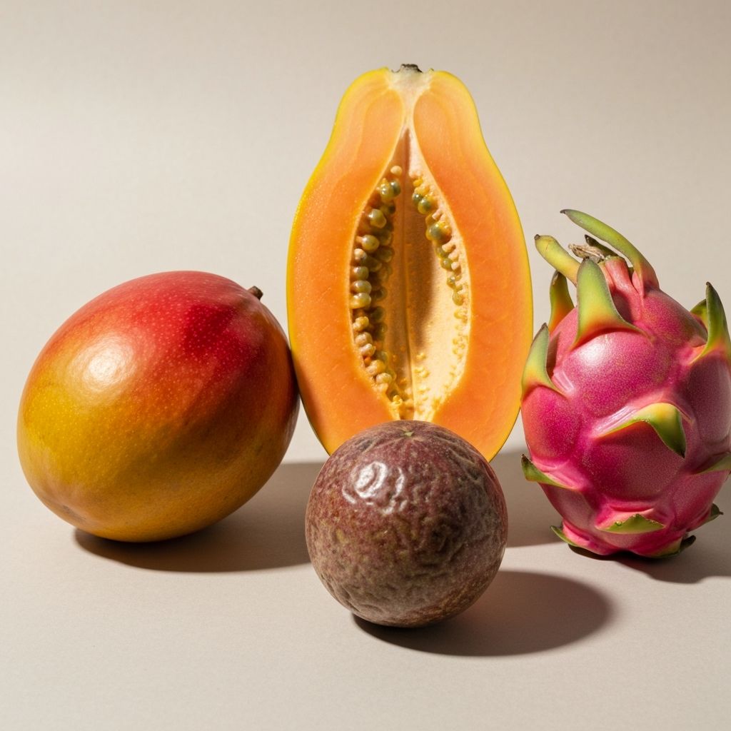Fresh exotic tropical produce